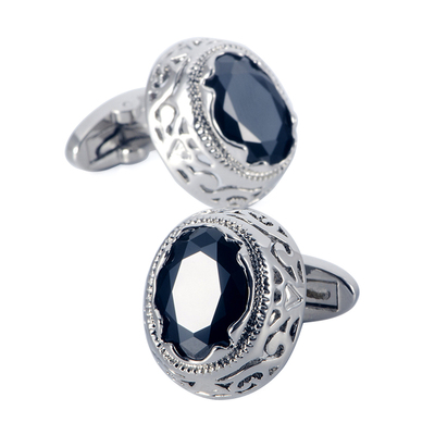 锆石水晶蓝紫色送礼盒装衬衫扣