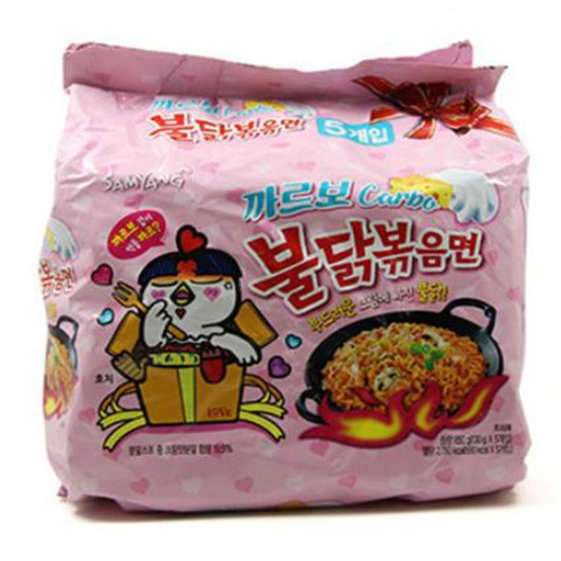 粉色奶油味火鸡面韩国进口三养