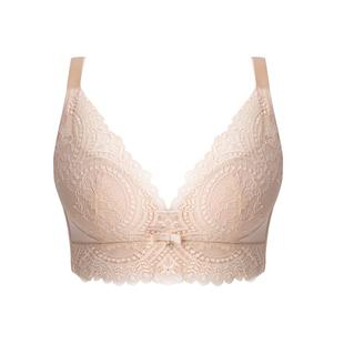 西维娅无钢圈蕾丝内衣女小胸聚拢显大收副乳防下垂性感调整型文胸