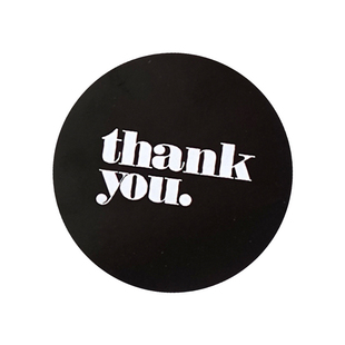ins新款thank you方形圆形简约装饰贴纸感谢封口贴标签甜品手作贴