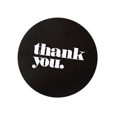 ins新款thank you方形圆形简约装饰贴纸感谢封口贴标签甜品手作贴
