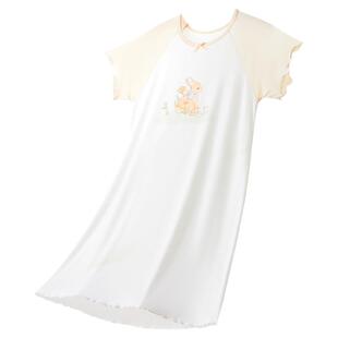 儿童睡裙夏季女童短袖薄款睡衣女孩冰丝莫代尔家居服可外出连衣裙