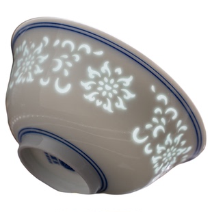 景德镇富玉陶瓷青花玲珑餐具套装家用散件高温釉下彩吃饭碗礼盒装