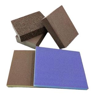 海绵砂块美缝海绵砂纸弹性磨块沙块琥珀蜜蜡打磨抛光金属墙面打磨