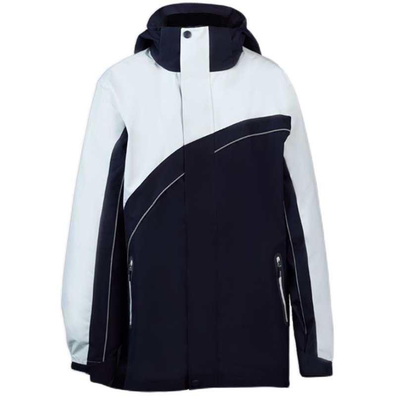 跨乐深圳校服中学生冲锋衣秋冬外套防风保暖三防面料防水防油男女