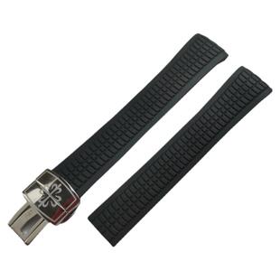 适配原装百达翡丽5167手雷Aquanau弧形橡胶手表带 硅胶防水表链男