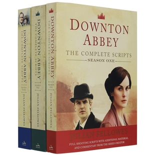 Downton Abbey Script Book 1-3唐顿庄园剧本全集 英文原版 英剧剧本 全英文版电影原著小说书 进口英语书籍