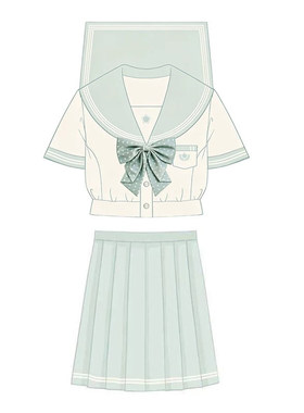 原创jk水手服学院风收腰夏季上衣