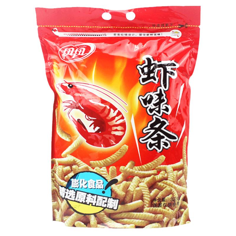 扭扭鱿鱼卷虾条280g休闲怀旧