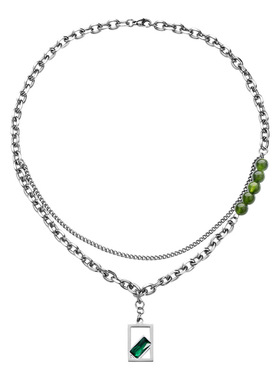 项链男潮轻奢小众设计高级感潮流配饰高街ins风吊坠卫衣项毛衣链