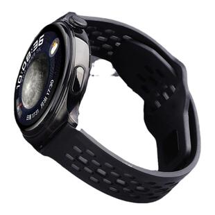 适用华为watch5手表带watch4pro透气GT6/5Pro氟橡胶watchgt4腕表带gt3/2Pro运动3Pronew智能男士高级夏季透气