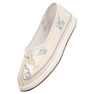 鱼纹如意老美华春季新款老北京布鞋女休闲鞋千层底汉服女鞋新中式