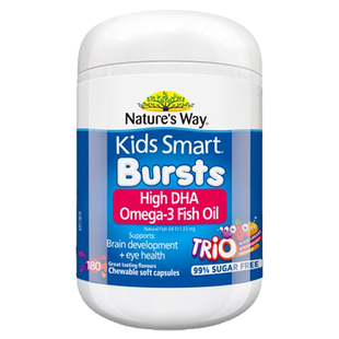 Nature's Way佳思敏三色鱼油儿童鱼油爆浆丸DHA【临期2026-10】