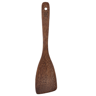 沐林鸡翅木斜口煎铲不粘锅专用+2双装坤甸铁木火锅筷防滑防烫