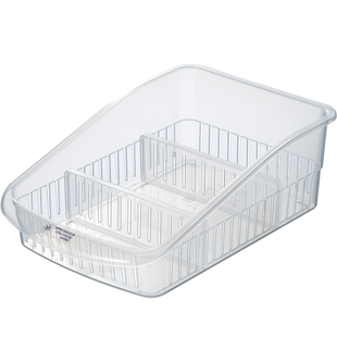 日本进口冰箱收纳盒袋装调料专用整理神器抽屉式储物盒食物置物架