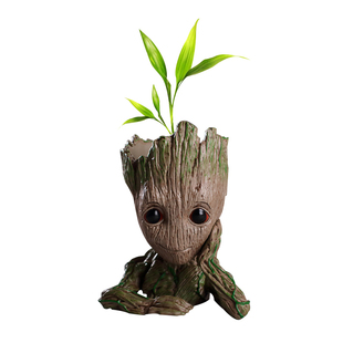银河护卫队2格鲁特手办盆栽模型小树人花盆摆件宝宝笔筒公仔周边