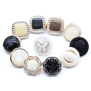 时装外套呢大衣风衣外套纽扣扣子裤扣睡衣扣圆形黑白毛衣纽扣