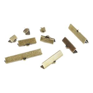 50个马口夹马仔扣马甲扣 手工diy自制皮绳丝带发簪流苏耳饰品配件