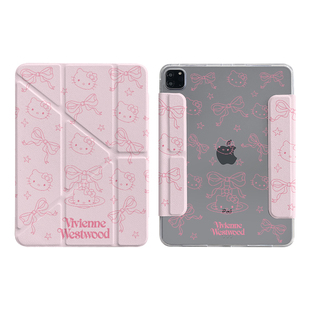 粉色KT猫适用苹果ipad保护壳air7亚克力pro11平板保护壳10.2英寸华为matepad11.5s卡通小米防摔第10代保护套