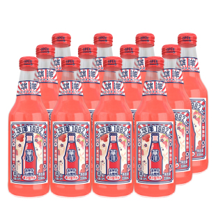 华洋1982果汁汽水358ml*6瓶碳酸饮料真低糖洛神花山楂味整箱