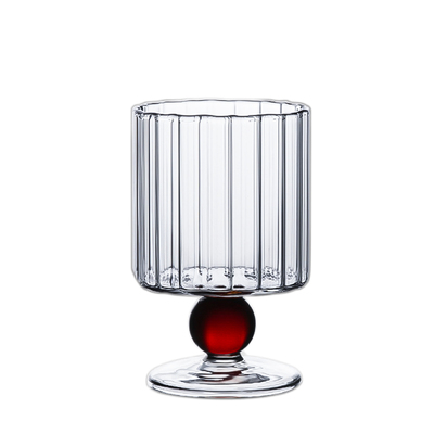 九土玻璃高脚甜品饮料杯