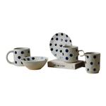 手作波点系列.北欧粗陶青花餐具碗盘碟咖啡杯马克杯创意/出丹麦