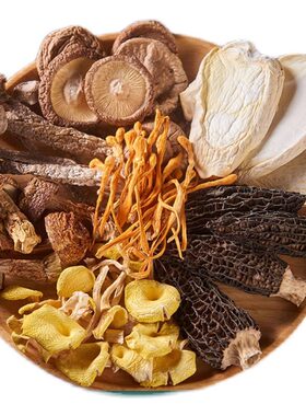 云南野生七彩菌汤包料包煲汤材料
