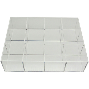 亚克力展示盒格子收纳存放九宫无色无味定制做首饰柜有机玻璃激光