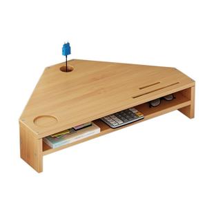 三角电脑增高架转角工位台式显示器支架垫高办公室桌面收纳置物架