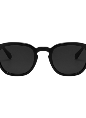 时尚复古小脸显瘦黑色方框户外简约近视太阳镜百搭板材防晒墨镜