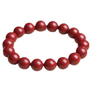 天然原矿朱砂手链官方旗舰店正品 紫金砂朱砂手串本命年转运珠女