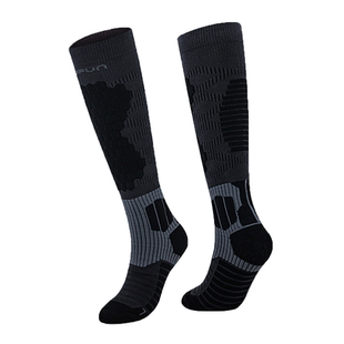 专业滑雪袜女美利奴羊毛压缩袜子男保暖加厚冬季户外登山跑步运动