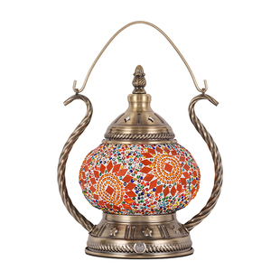 USB充电露营灯异域浪漫土耳其手工彩色玻璃餐厅酒店酒吧民宿台灯