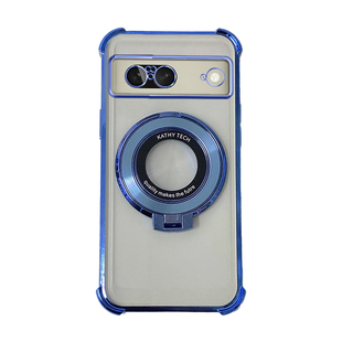 谷歌Pixel8手机壳新款电镀防摔软壳适用Googlepixel8Pro高端创意磁吸支架Pixel8A超薄奢华简约全包透明保护套