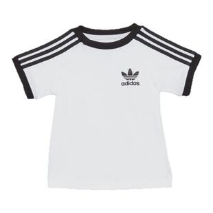 男婴童A类三条纹运动圆领短袖T恤夏季adidas阿迪达斯官方三叶草