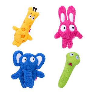 QMONSTER狗狗玩具响纸磨牙毛绒发声幼犬耐咬陪伴解闷小狗宠物玩具