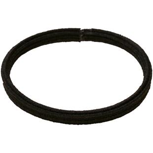 sanfu三福女简约全黑橡巾女复古气质女生发饰发束发夹1盒装20根装