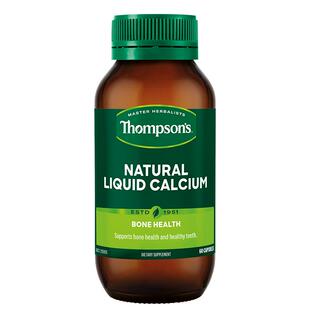 thompsons汤普森液体钙维生素D3中老年成人补钙软胶囊碳酸钙