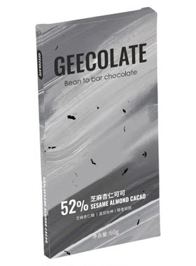 GEECOLATE特调芝麻巧克力52%
