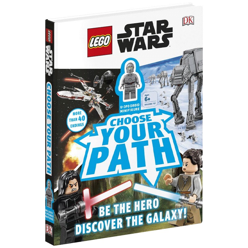 LEGO Star Wars Choose Your Path 英文原版绘本 DK乐高星球大战 选择自己的路 儿童趣味英语图画书 附迷你公仔 英文版进口书籍