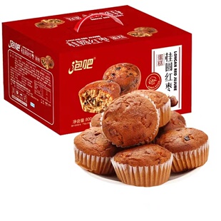 泡吧桂圆红枣蛋糕2斤装年货礼盒装蛋糕送礼整箱早餐休闲零食面包