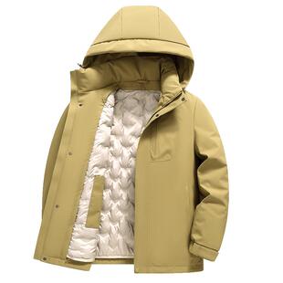 JEEP SPIRIT吉普加厚羽绒服男冬季新款防风保暖冬装休闲连帽外套
