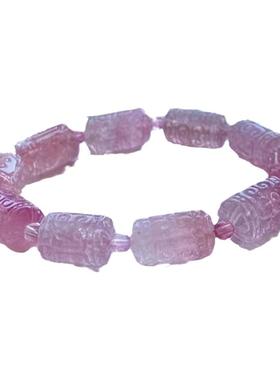 碧玺回纹珠手链男女天然水晶手串