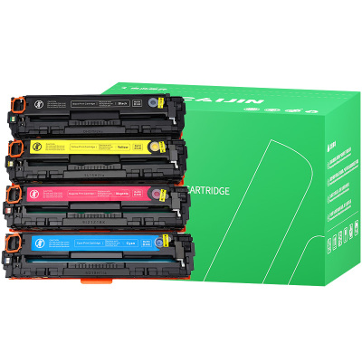 才进适用惠普CM1415fn/fnw/CP1525n硒鼓HP Laserjet cm1415fn硒鼓cm1415fnw彩色打印机CE320A/128a硒鼓碳粉盒