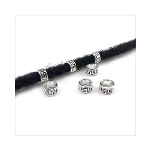 脏辫发绳牛仔甜酷辣妹银色发绳金属发扣儿童脏脏辫发环扣街舞头饰