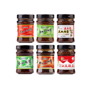 陕西韩城特产金太阳花椒芽菜辣酱香椿香菇小蒜夹馍拌面拌饭辣椒酱