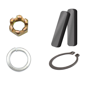 电动车半轴固定件三轮车半轴螺丝螺母螺帽槽键销子后桥轴卡簧垫圈