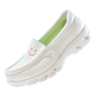 派菲尔护士鞋女软底牛皮透气不累脚防滑真皮春夏季小白鞋医护鞋