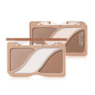 HOLD LIVE绘影高光修容粉盘阴影鼻影侧影三色盘哑光腮红新手平价