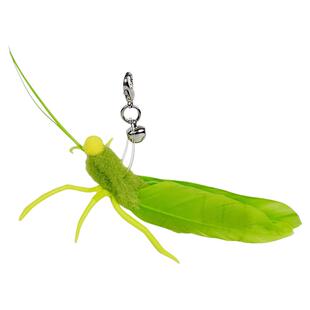 田田猫羽毛铃铛昆虫蚱蜢钢丝杆伸缩杆逗猫棒替换装替换头猫咪玩具